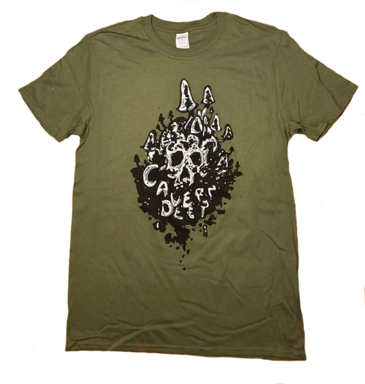 T-Shirt Cavern Deep Logo Military Green