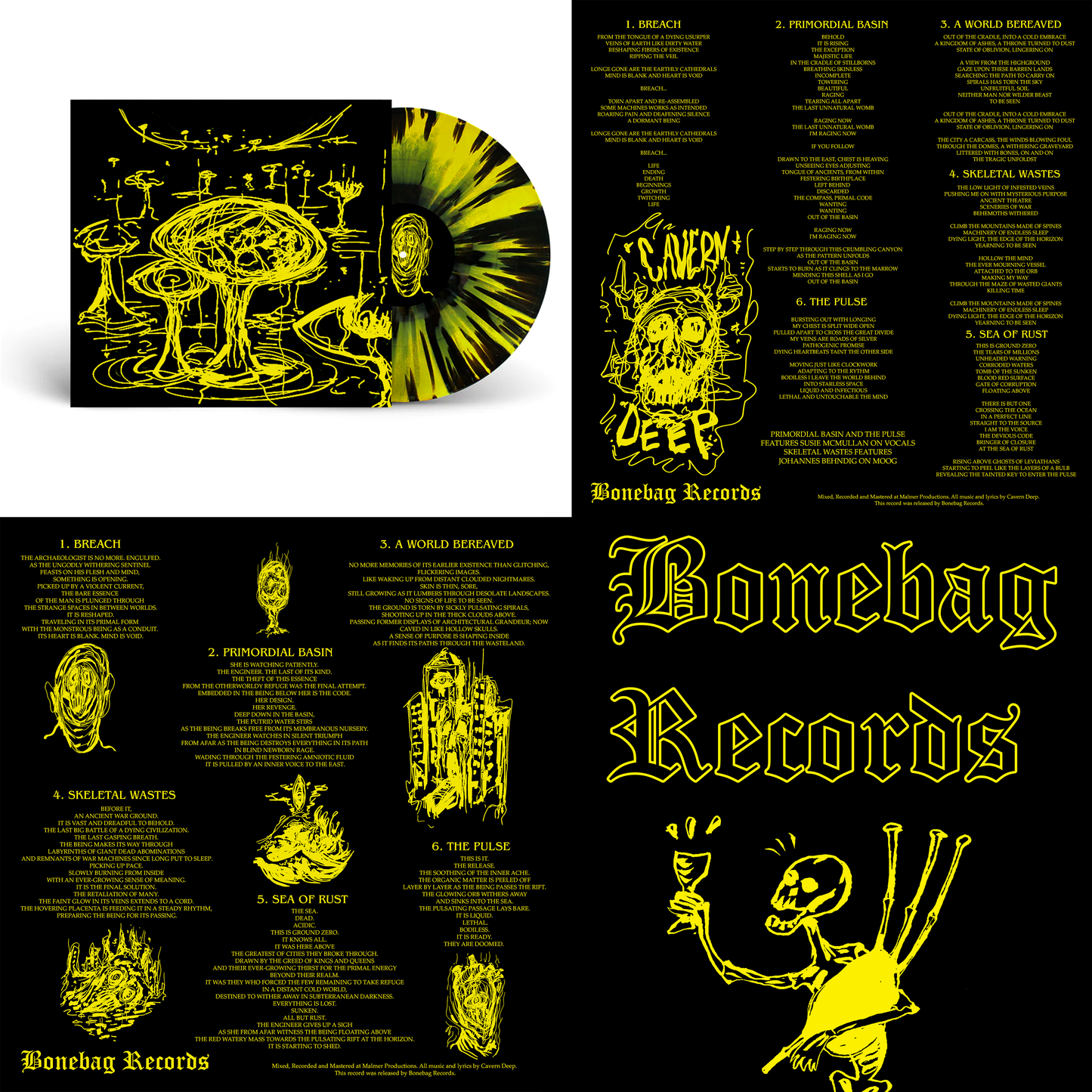 Cavern Deep - Part II Breach 12" Vinyl and Yellow T-Shirt