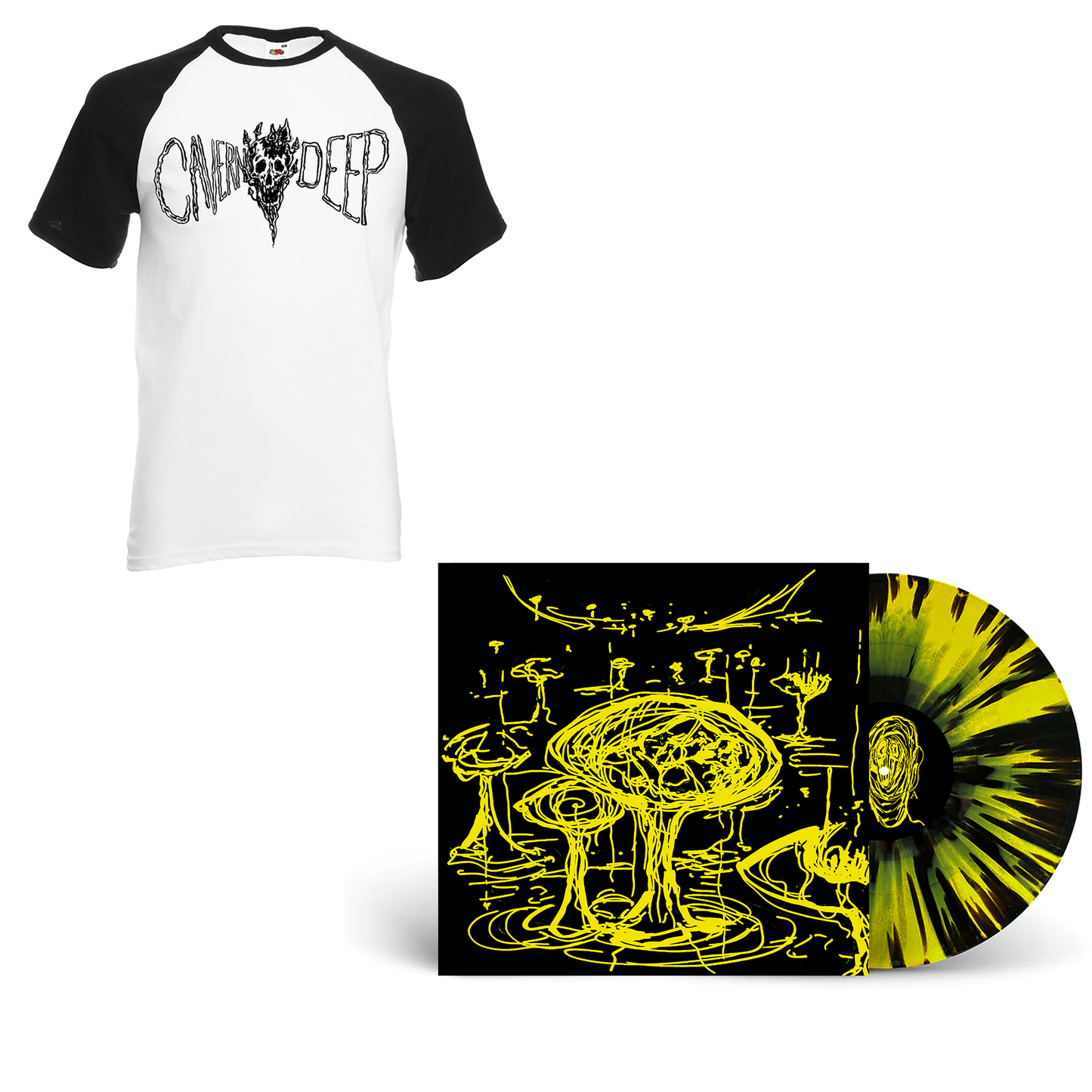 Cavern Deep - Part II Breach 12" Vinyl and Baseball T-Shirt