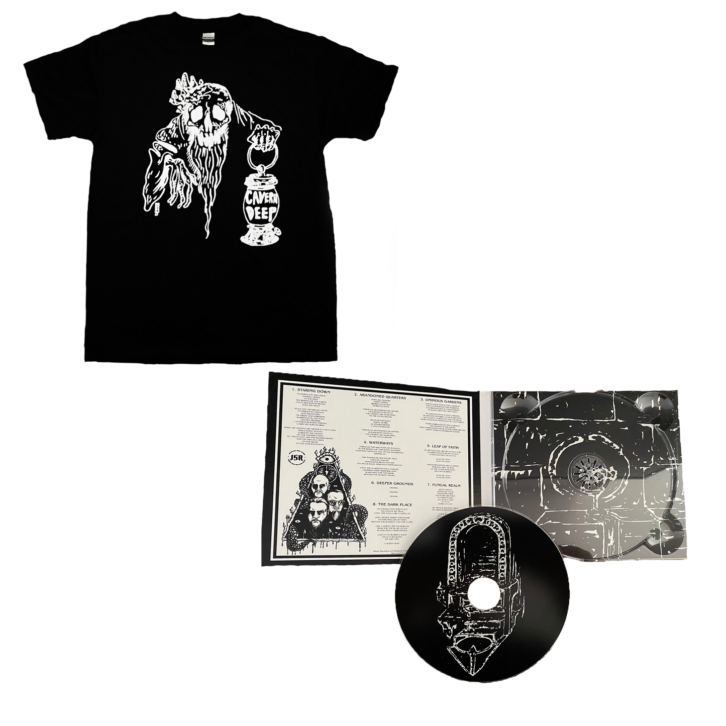 Cavern Deep Latern Man T-Shirt and Digipack CD Bundle